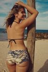 free-est Michelle Printed Lurex Bikini Top