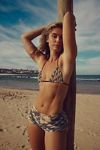 free-est Michelle Printed Lurex Bikini Top