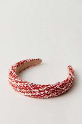 Cloud Nine Headbands at Free People in Red Houndstooth