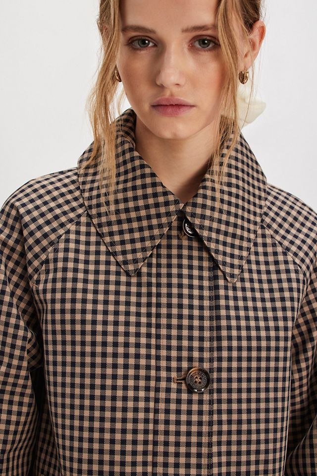 Barbour Nadine Checked Showerproof Car Coat #3