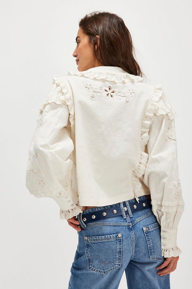 For Love & Lemons Adelie Embroidered Top #1