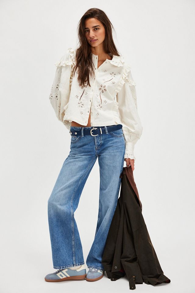 For Love & Lemons Adelie Embroidered Top #2