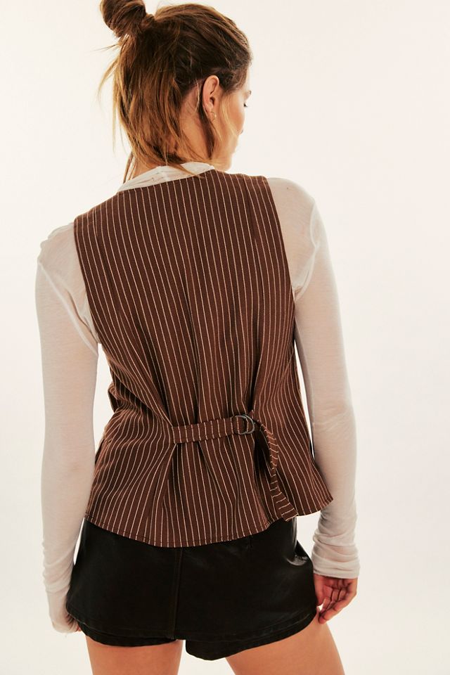 Gilet de costume à rayures Celia #1