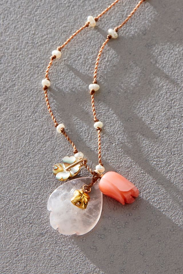 See Real Flowers Charm Necklace #2