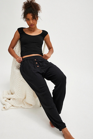 All For You Joggers by Intimately at Free People in Black, Size: Large