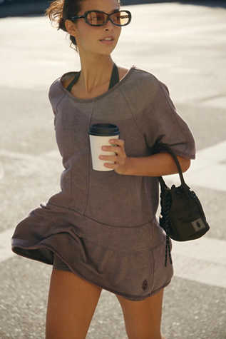 Elements Set Top by FP Movement at Free People, Gravel, L