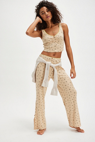 Fresh In Love Lounge Set By Intimately At Free People In Light Air Combo, Size: Medium