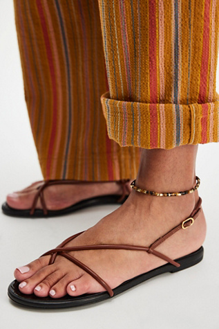 Malta Flat Sandals By Schutz At Free People In Sauvage, Size: US 8.5