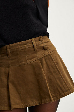 Serena Micro Skirt At Free People In Army, Size: US 2