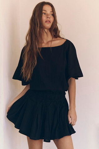 Sutton Mini Dress by free-est at Free People in Black, Size: XS