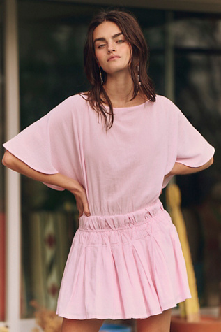 Sutton Mini Dress by free-est at Free People in Pink, Size: S