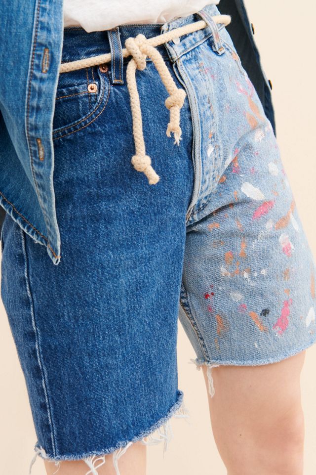 Riley Vintage Unfinished Masterpiece Denim Shorts #3
