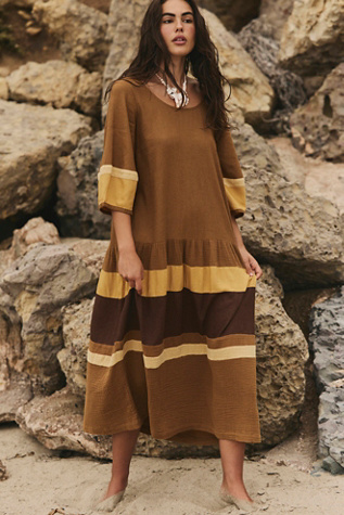 ワンピース INSTANTFUNK Ballon-sleeve flared long dress 4BTR519 Strappy Flare Maxi Dress with Flounce Detail, 4490441 | ELOQUII