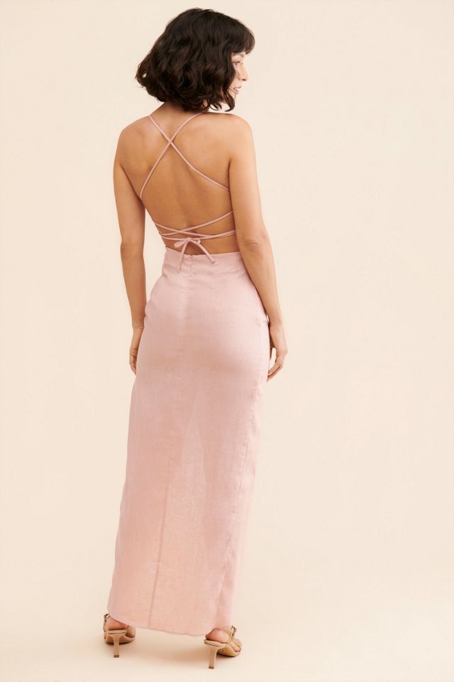 Rumer Lou Lou Linen Maxi Dress #1