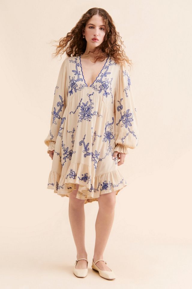 Estella Embroidered Mini Dress #3