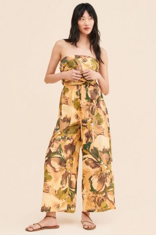 Girl & The Sun Waterfront Strapless Jumpsuit