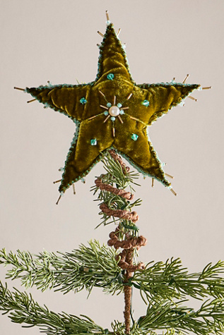 Cimier d'arbre étoile en velours Esther