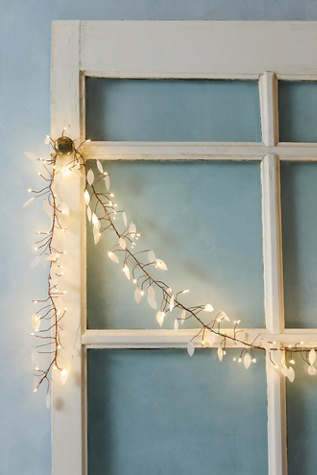 Leaf Cluster Lights At Free People In White