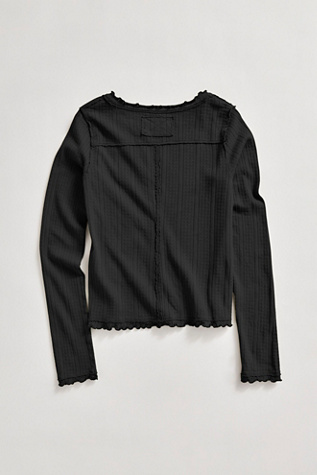 Женские кардиганы We The Free Penny Pointelle Cardi, цвет: Чёрный — фото 6