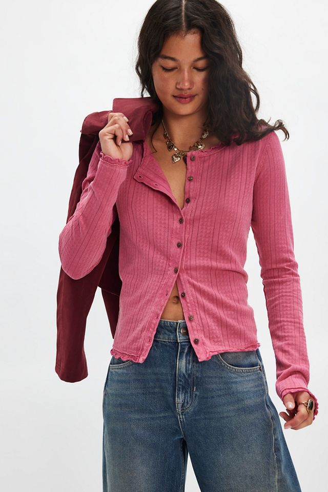 We The Free Penny Pointelle Cardi