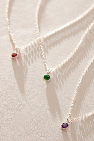 Collier à breloques de pierres de naissance Set & Stones