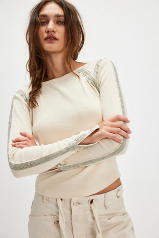 Lost Love Long-Sleeve Top At Free People In Tea Combo, Size: Medium