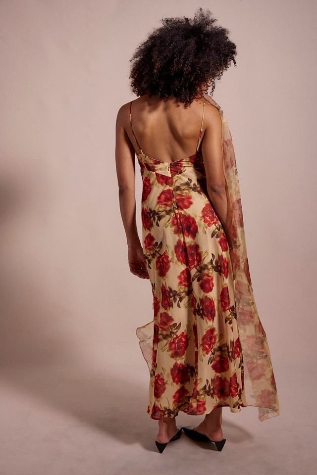 For Love & Lemons Floral Stems Maxi Dress #2