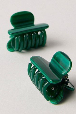 Machete Twin Heirloom Claw Clip at Free People in Green