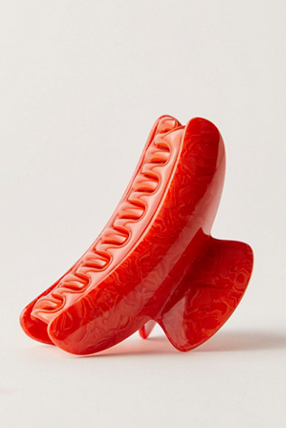 Machete Grande Heirloom Claw Clip at Free People in Red