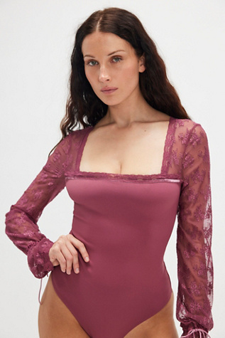 Just Looking Bodysuit by Intimately at Free People in Marooned, Size: Medium