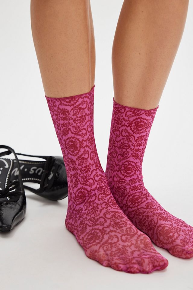 Only Hearts Message In A Bottle Mesh Socks #1