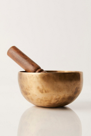 b, halfmoon Brass Singing Bowl