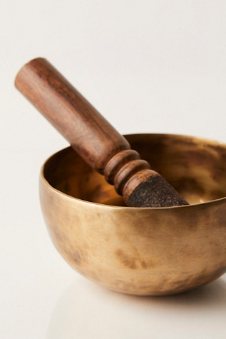 b, halfmoon Brass Singing Bowl