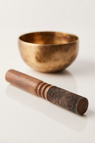 b, halfmoon Brass Singing Bowl