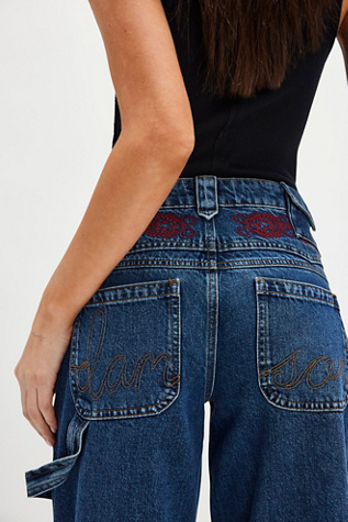 Damson Madder Drew Jeans at Free People in Dark Wash, Size: US 14