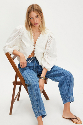Damson Madder Felix Twill Jeans - thumbnail 4