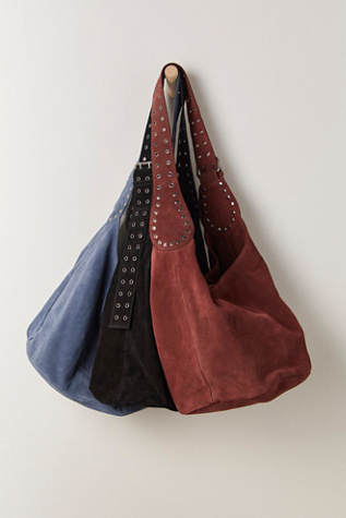 Sage Suede Bucket Bag At Free People In Black