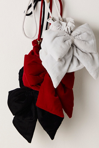 Sac Belle en velours avec nœud