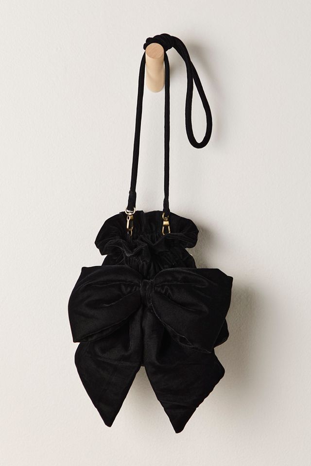 Sac Belle en velours avec nœud #2