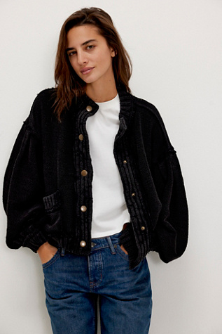 We The Free Cute In This Cardi at Free People in Black, Size: XS