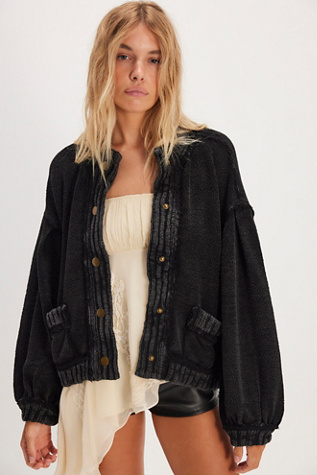 We The Free Cute In This Cardi at Free People in Black, Size: Medium