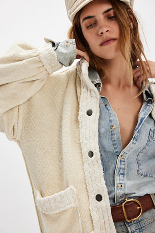 We The Free Cute In This Cardi at Free People in White, Size: XL