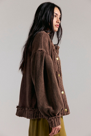 We The Free Cute In This Cardi at Free People in Brownies, Size: Medium