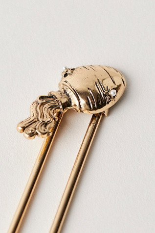 Женские аксессуары для волос Free People Zodiac Hair Pin, цвет: Aquarius — фото 2