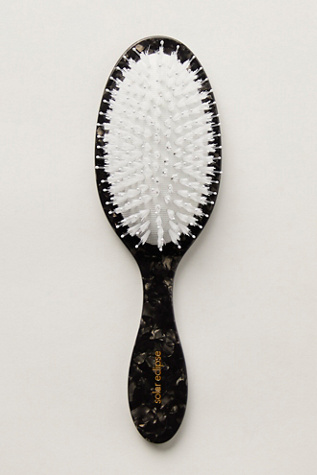 Solar Eclipse Hand-Painted Acetate 2-in-1 Brush At Free People In Red Rose Stem