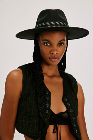 Free People Kimi Rancher Hat in Black | NWT Taylor Rancher Hat - Black | CoCapsules main image 4