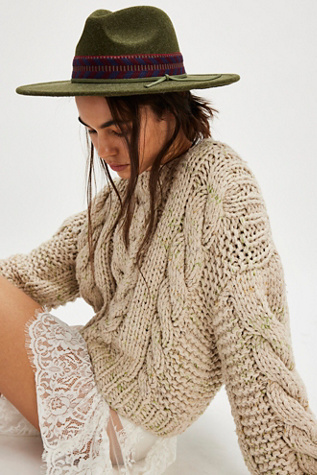 Kimi Rancher Hat at Free People in Moss