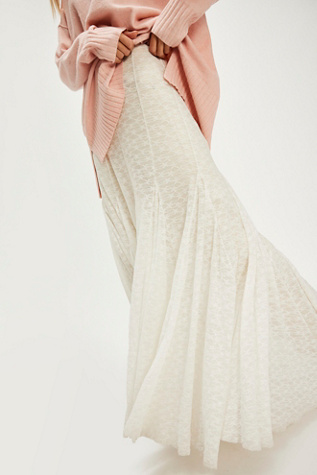 Kiss Kiss Half Slip by Intimately at Free People in Snow Bell, Size: XL