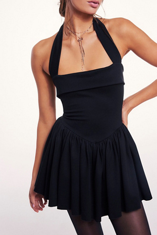 DELFI Short Megan Dress At Free People In Black, Size: Small