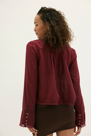 フリーピープル Free People Forevermore Long Sleeve Top レディース シャツ トップス Syrah Free People Forevermore Long-Sleeve Top | Pacific City